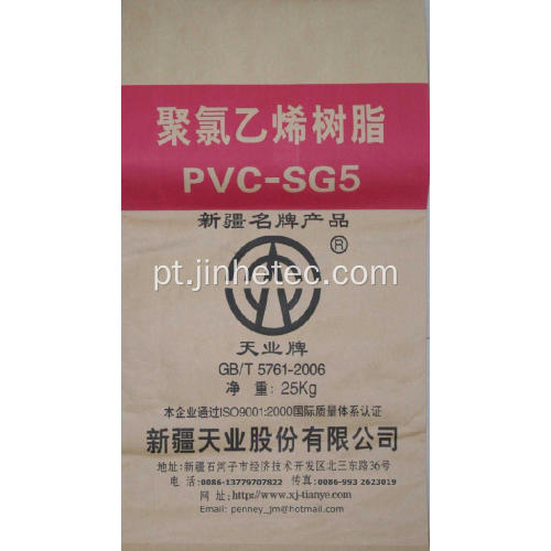 Compre resina PVC de Tianye SG5 K67 para tubos